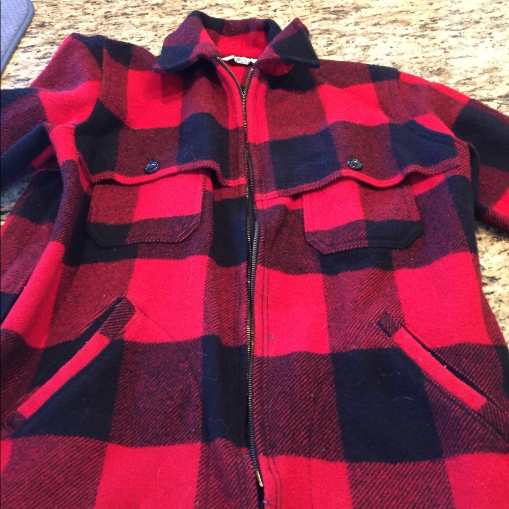 Vintage red woolrich jacket